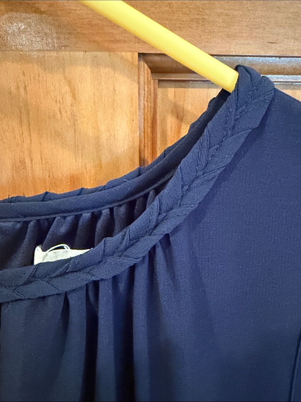 Sleeveless Navy Ombre Pleated Maxi Dress - Picture 3 of 10